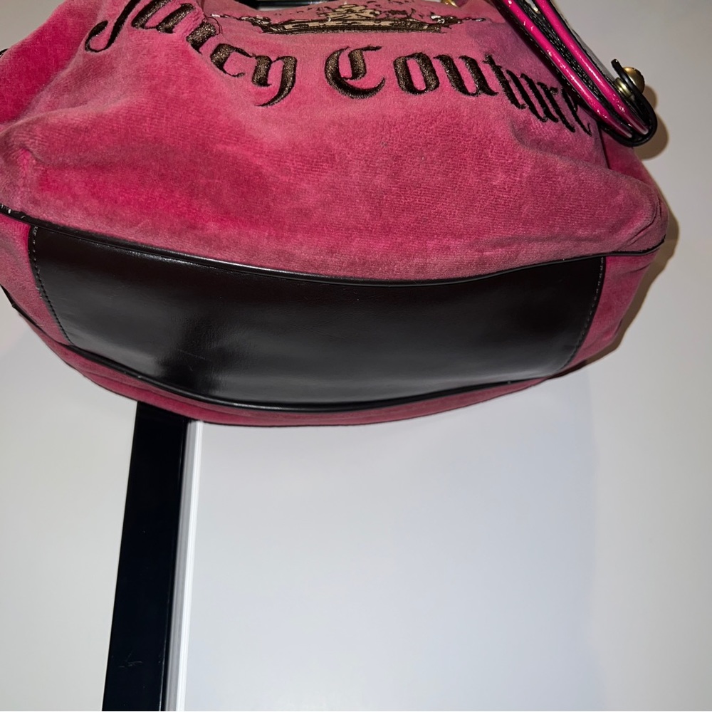 Pink Juicy Couture Purse Vintage Y2K Shoulder Bag Handbag Preloved Satchel Rare - Picture 3 of 13
